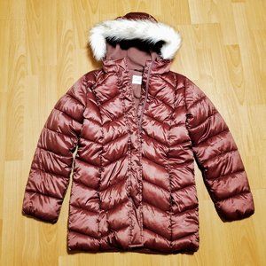 The Children's Place Fall Girl's Parka Jacket, Rose, Size XL 14